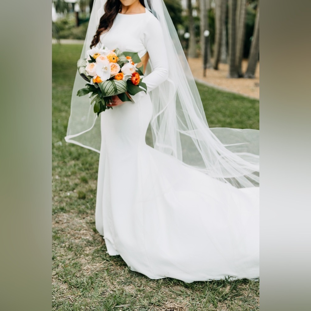Sarah Seven Custom Wedding Dress | Ivory | Size (4/6)